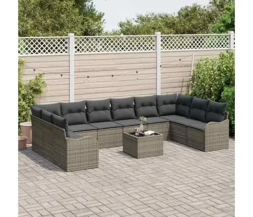 Aia Diivanikomplekt Ladustamisega 11 Pcs Hall Polürotang