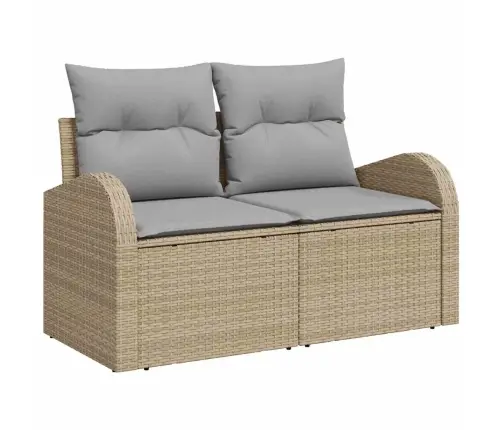 Sodo Sofų Rinkinys 6 Pcs Bežinė Ir Pilka 55 X 55 X 37 Cm
