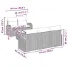Sodo Sofų Rinkinys 6 Pcs Bežinė Ir Pilka 55 X 55 X 37 Cm