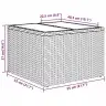 Sodo Sofų Rinkinys 6 Pcs Bežinė Ir Pilka 55 X 55 X 37 Cm
