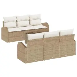Aia Diivanikomplekt Padjaga 7 Pcs Beez Ja Koor 55 X 55 X 37 Cm