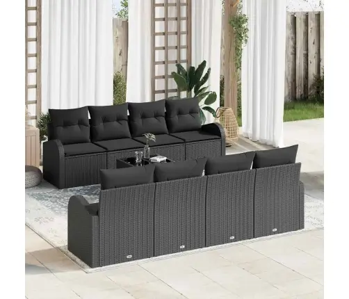 Aia Diivanikomplekt Padjaga Padjaga 9 Pcs Must 55 X 55 X 37 Cm