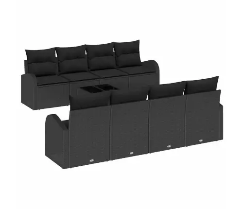 Aia Diivanikomplekt Padjaga Padjaga 9 Pcs Must 55 X 55 X 37 Cm