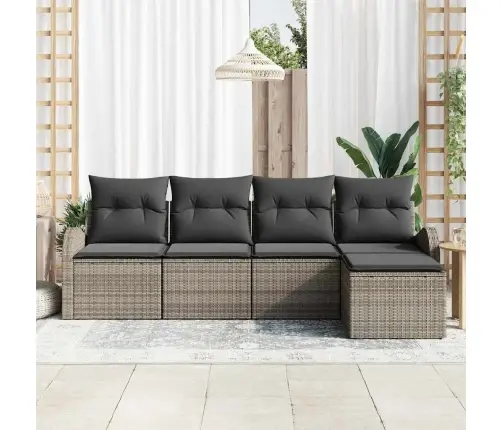 Diivanikomplekt Padjaga Ladustamisega 5 Pcs Hall Polürotang