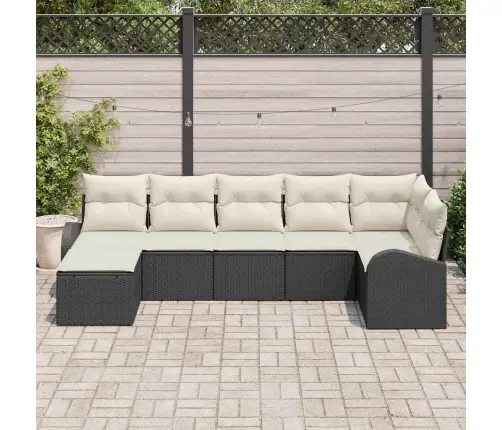 Aia Diivanikomplekt 7 Pcs Must Polürooster