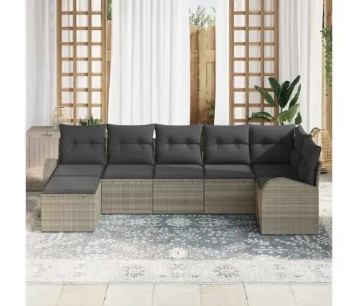 Aia Diivanikomplekt 7 Pcs Helehall Polürooster