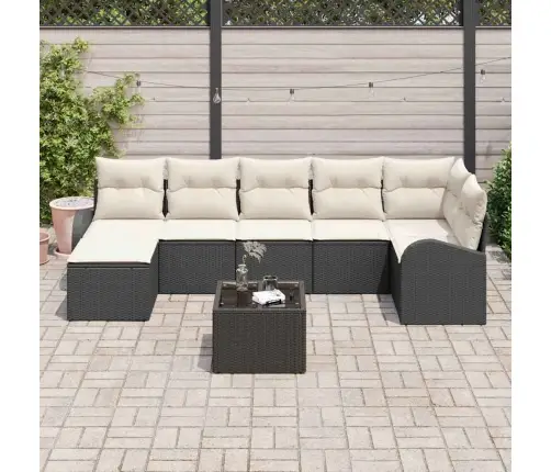 7 Daļu Dārza Dīvānu Komplekts Ar Spilveniem Brūnā Poliratanā Vidaxl