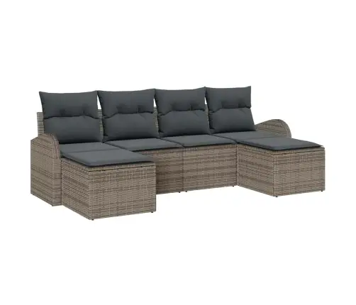 Diivanikomplekt Padjaga Ladustamisega 6 Pcs Hall Polürotang