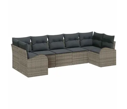 Aia Diivanikomplekt Padjaga Ladustamisega 7 Pcs Hall Polürotang