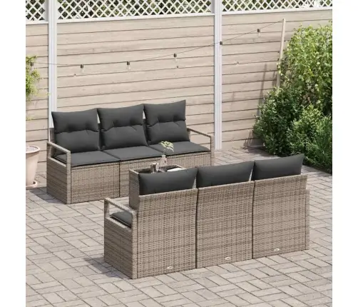 Aia Diivanikomplekt Padjaga Ladustamisega 7 Pcs Hall Polürotang