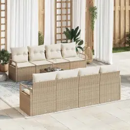 Dārza Dīvānu Komplekts 9 Pcs Bēšs Un Krēms 55 X 55 X 37 Cm Vidaxl Dārza Dīvānu Komplekts 9 Pcs Bēšs Un Krēms 55 X 55 X 37 Cm Vidaxl