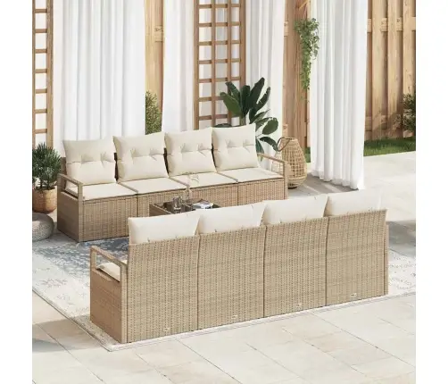 9 Gabalu Dārza Dīvānu Komplekts Ar Bēšiem Spilveniem Vidaxl 9 Gabalu Dārza Dīvānu Komplekts Ar Bēšiem Spilveniem Vidaxl