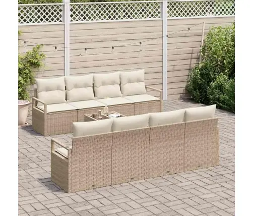 9 Gabalu Dārza Dīvānu Komplekts Ar Bēšiem Spilveniem Vidaxl 9 Gabalu Dārza Dīvānu Komplekts Ar Bēšiem Spilveniem Vidaxl