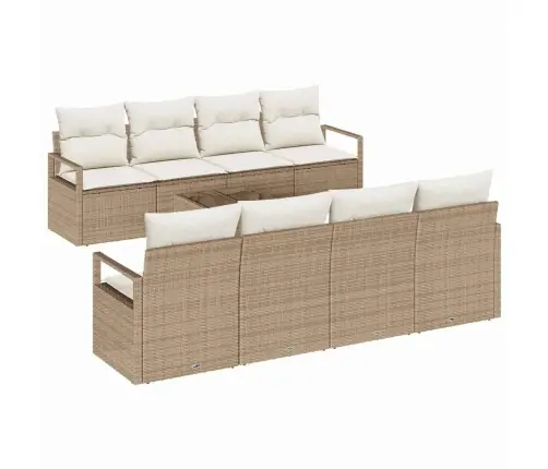 9 Gabalu Dārza Dīvānu Komplekts Ar Bēšiem Spilveniem Vidaxl 9 Gabalu Dārza Dīvānu Komplekts Ar Bēšiem Spilveniem Vidaxl