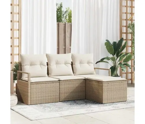 Aia Diivanikomplekt Padjaga Ladustamisega 4 Pcs Beez Ja Koor