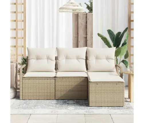 Aia Diivanikomplekt Padjaga Ladustamisega 4 Pcs Beez Ja Koor