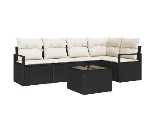 5 Gabalu Dārza Dīvānu Komplekts Ar Spilveniem Brūnā Pe Rotangpalmas Vidaxl