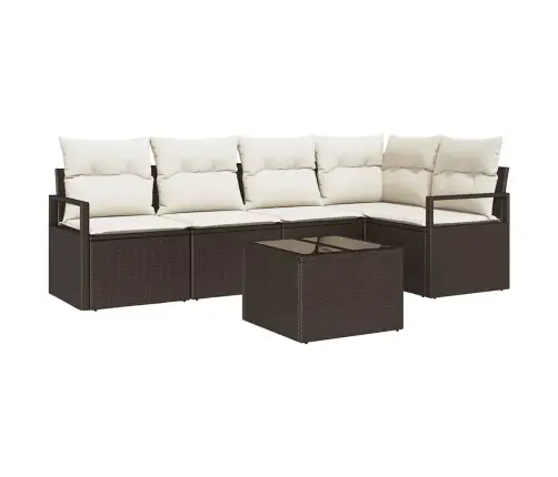 5 Daļu Dārza Dīvānu Komplekts Ar Spilveniem Pelēkā Polietilēna Rotangpalma Vidaxl