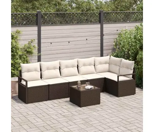 6 Gabalu Dārza Dīvānu Komplekts Ar Spilveniem Pelēkā Poli Rotangpalmas Vidaxl