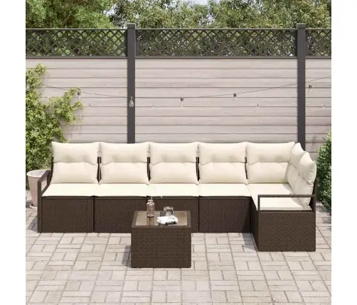 6 Gabalu Dārza Dīvānu Komplekts Ar Spilveniem Pelēkā Poli Rotangpalmas Vidaxl