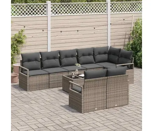 Aia Diivanikomplekt Padjaga 9 Pcs Helehall Polürotang