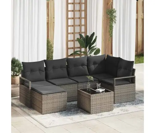 Aia Diivanikomplekt Padjaga Ladustamisega 7 Pcs Helehall