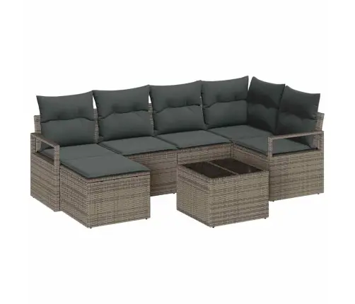 Aia Diivanikomplekt Padjaga Ladustamisega 7 Pcs Helehall