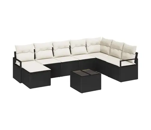 Vidaxl 8 Gabalu Dārza Dīvānu Komplekts Ar Spilveniem Brūnā Poli Rotangpalma