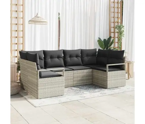 Aia Diivanikomplekt Padjaga 6 Pcs Helehall Polürotang