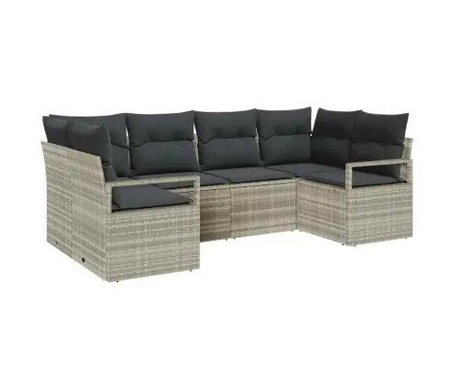 Aia Diivanikomplekt Padjaga 6 Pcs Helehall Polürotang