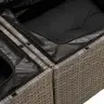 Sodo Sofų Rinkinys Su Pagalve Su Saugykla 9 Pcs Pilka