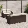 Aia Diivanikomplekt 6 Pcs Pruun Ja Kreem 55 X 55 X 37 Cm