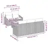 Sodo Sofų Rinkinys 6 Pcs Bežinė Ir Kreminė 55 X 55 X 37 Cm
