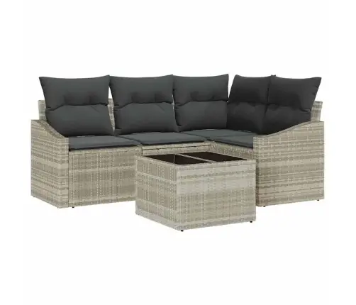 Aia Diivanikomplekt Padjaga 5 Pcs Helehall Polürotang