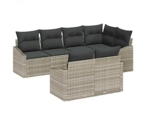 Aia Diivanikomplekt Padjaga 7 Pcs Helehall Polürotang