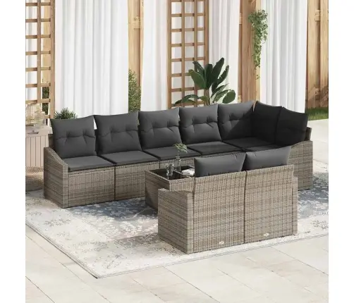 Aia Diivanikomplekt Padjaga 9 Pcs Helehall Polürotang