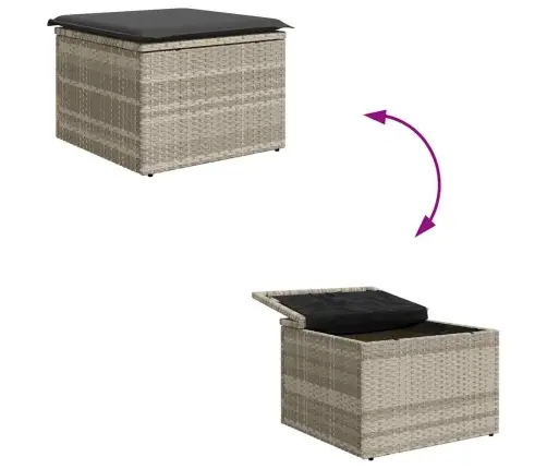 Aia Söögilaudade Komplekt Padjaga Ladustamisega 7 Pcs Helehall