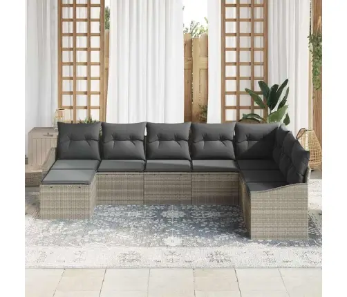 Aia Diivanikomplekt Padjaga 8 Pcs Helehall Polürotang