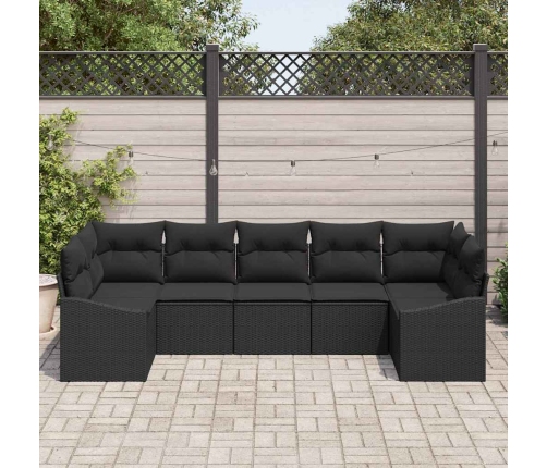 Aia Söögilaudade Komplekt Padjaga Ladustamisega 7 Pcs Must