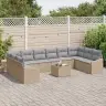 Sodo Valgomojo Komplektas 11 Pcs Bežinė Ir Šviesiai Pilka