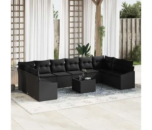 11 Daļu Dārza Ēdamgalds Ar Spilveniem Bēšā Polirotangā Vidaxl 11 Daļu Dārza Ēdamgalds Ar Spilveniem Bēšā Polirotangā Vidaxl