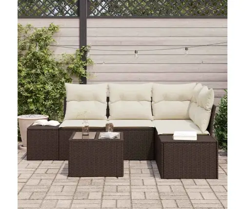 4 Daļīgs Dārza Dīvānu Komplekts Ar Spilveniem Pelēks Poli Rotangpalma Vidaxl