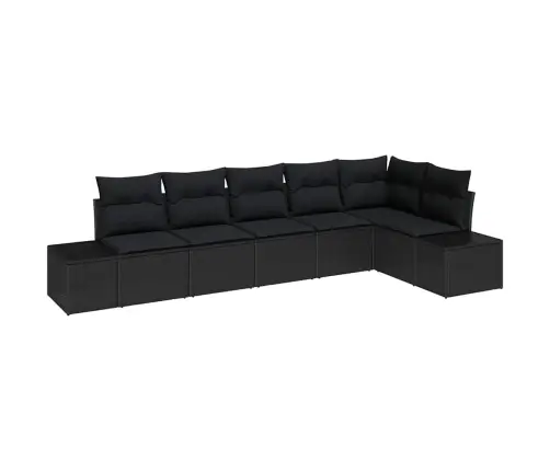 Aia Diivanikomplekt Padjaga Ladustamisega 6 Pcs Must