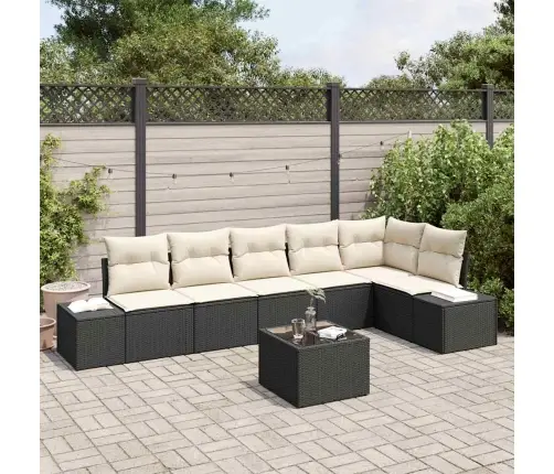 6 Daļu Dārza Dīvānu Komplekts Ar Spilveniem Brūnā Poli Rotangpalmas Vidaxl