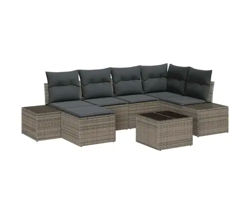 6 Gabalu Dārza Dīvānu Komplekts Ar Spilveniem Melnā Poli Rotangpalma Vidaxl