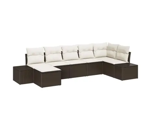 Aia Diivanikomplekt Padjaga 7 Pcs Pruun Polürooster