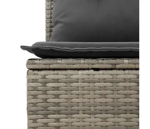 Dārza Dīvānu Komplekts 7 Pcs Pelēka 289 X 154 X 85 Cm Vidaxl