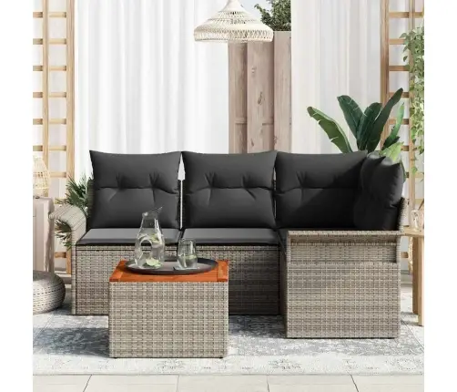 Aia Diivanikomplekt Ladustamisega 5 Pcs Hall Polürotang