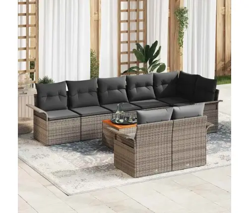 Aia Diivanikomplekt Ladustamisega 9 Pcs Hall Polürotang