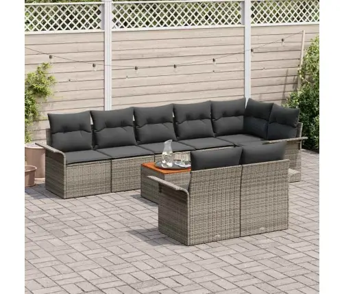 Aia Diivanikomplekt Ladustamisega 9 Pcs Hall Polürotang